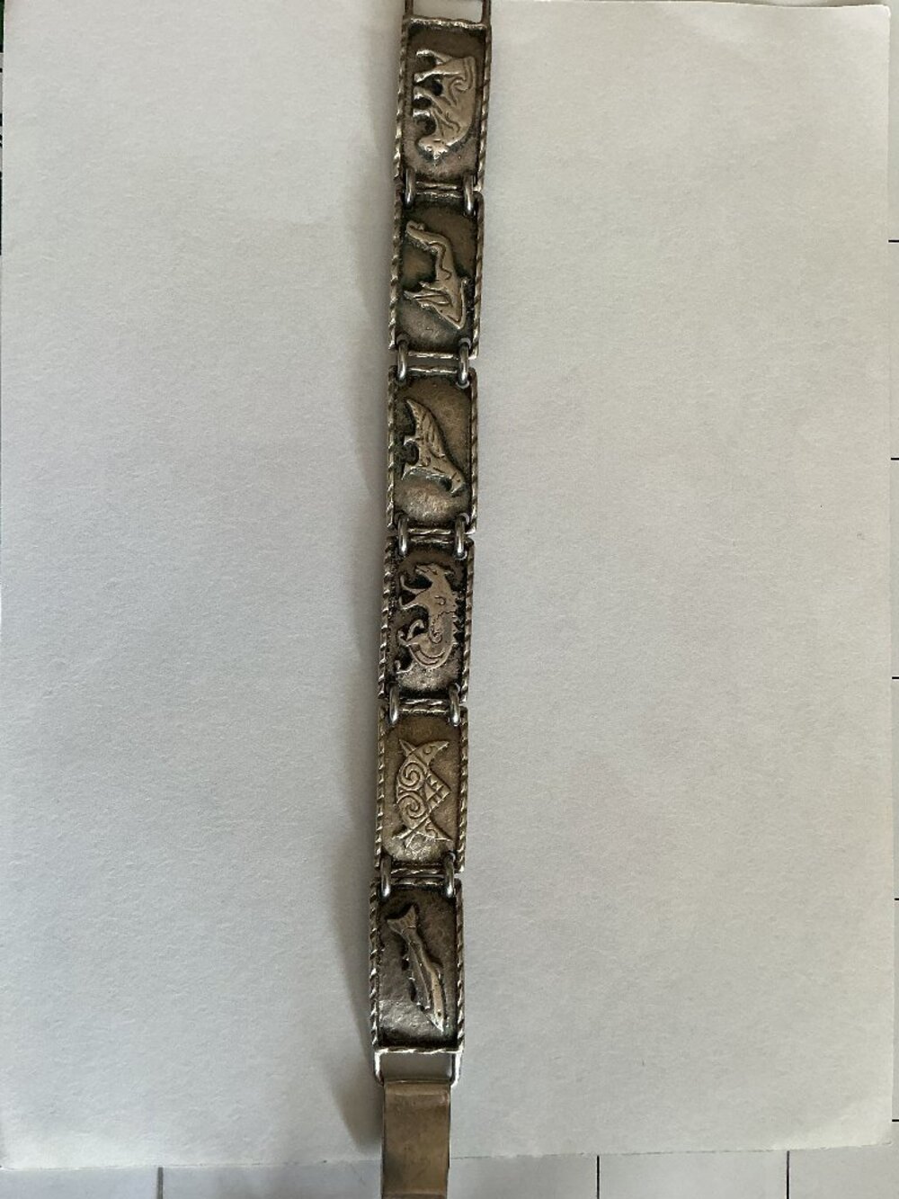Vintage Silver-tone Canadian Tourist Souvenir Bracelet